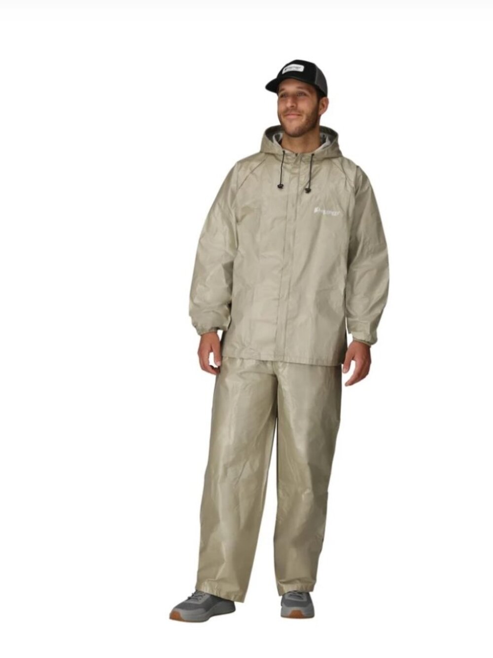 Frogg Toggs Ultra-Lite2 Waterproof Rain Suit Set Jacket Pants Khaki Large